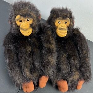 Talking Puf Parade Monkey Slippers XL Men’s 10-12 Fuzzy Funny Novelty Shoes